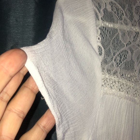 One Clothing White Lace Top size L , romantic looking white blousy top - Picture 3 of 9